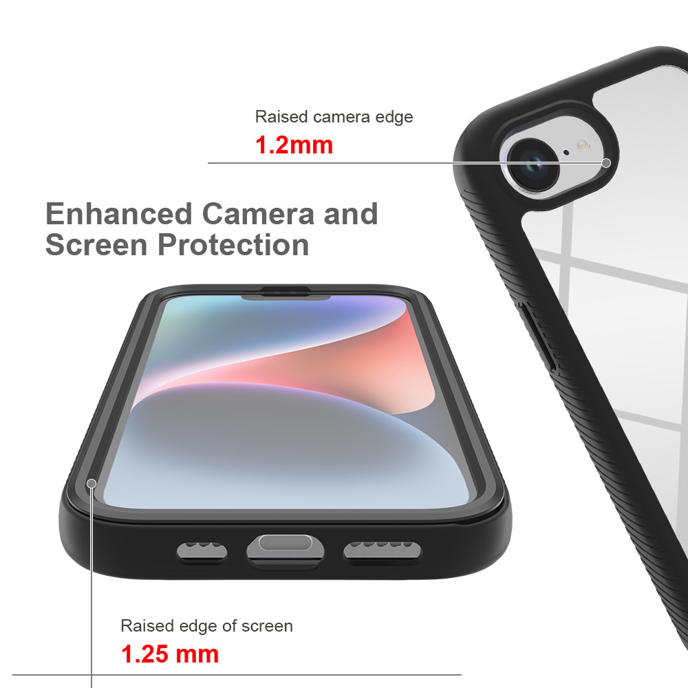 Transfronterizo aplicable iPhone 16E Star Sky 2 en 1 con protector de pantalla para teléfonos móviles Apple 16 todo incluido para teléfonos móviles