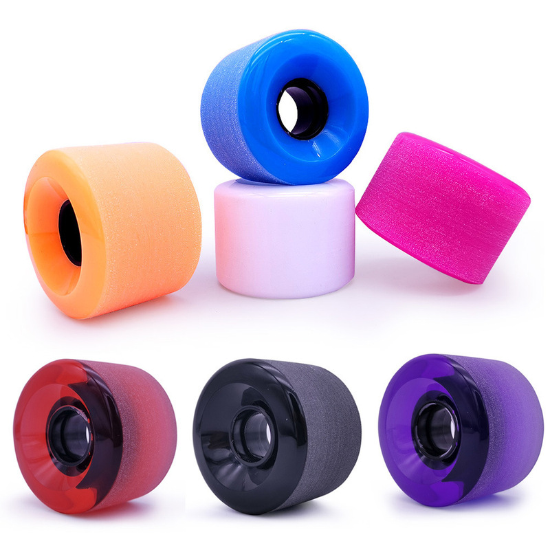 Skateboard wheel 65x45mm frosted widened Brush Street wheel surfboard Pu wheel 78A damping long board dance board Fish board wheel