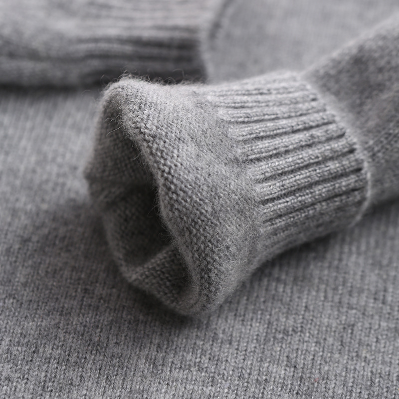 Shuyangyang Dropshipping Hongye Yantai Kidsren's 100% Pure Cashmere Baby Pure Color Round Neck Double-Strand Thickeneded Sweater