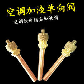 加液阀加厚型冰箱单向阀针阀加液嘴普通款冷媒充注阀空调制冷配件