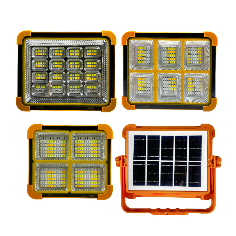 Lámpara solar de emergencia al aire libre 5 velocidades ajustable modo de iluminación camping flash flash USB conector lámpara portátil