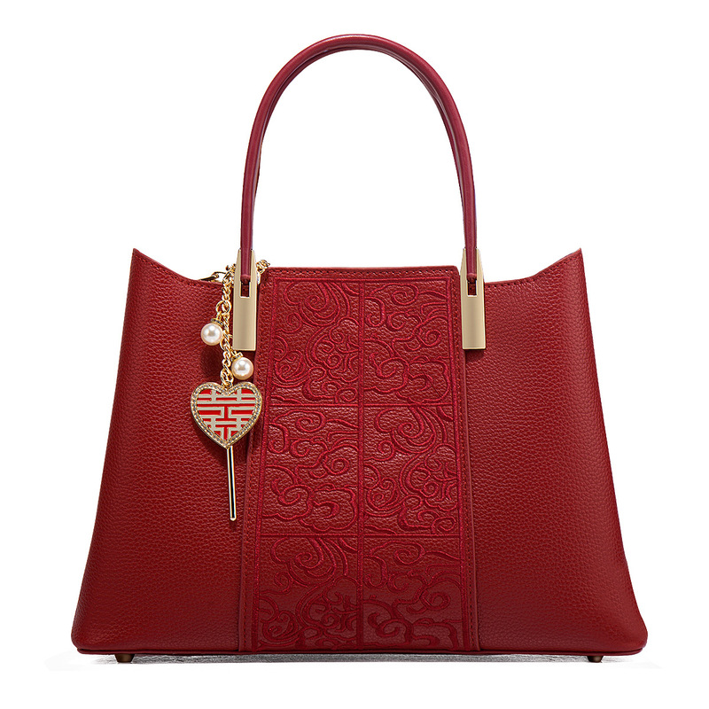 Red Wedding Bag, Bride's Bag, Women's Bag, Mother's Bag, 2026 New Model Engagement Handbag, Large Capacity, Elegant