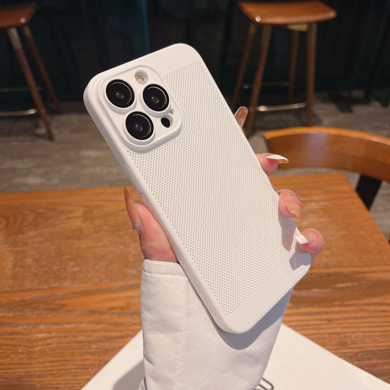 蜂窝散热适用苹果16Promax全包肤感手机壳iPhone16镜头膜15防摔壳|undefined