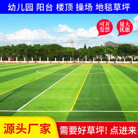 仿真草坪绿色地毯草垫子人造草坪幼儿园足球场屋顶绿化休闲假草皮