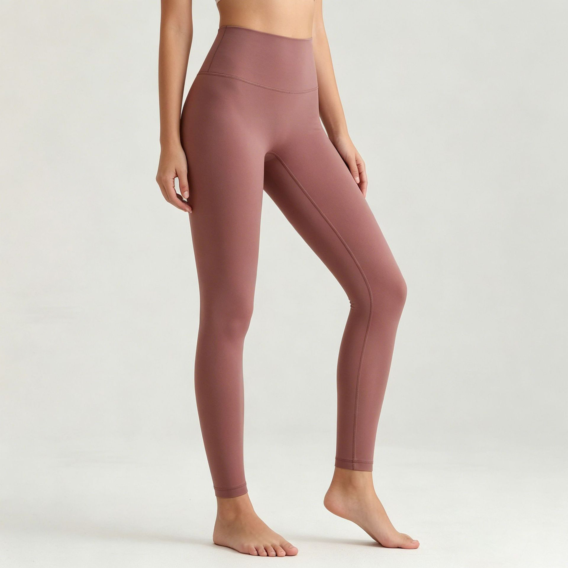Nuevos pantalones deportivos de yoga para mujer, de cintura alta, elásticos, con efecto levanta glúteos, ultra suaves, con sensación de segunda piel, ideales para correr.