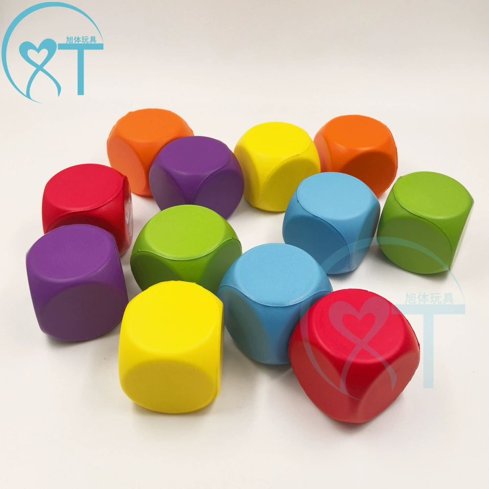 Прямая продажа с фабрики, 4cm трансграничных хитов продаж, гладкие кубики из пенополиуретана, игрушки, детские строительные блоки, цветная карта с логотипом