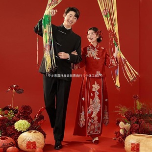 Xiuhe Wedding Dress 2025 New Style Bride High-End Chinese Wedding Engagement Dress Petite Toast Wedding Dress