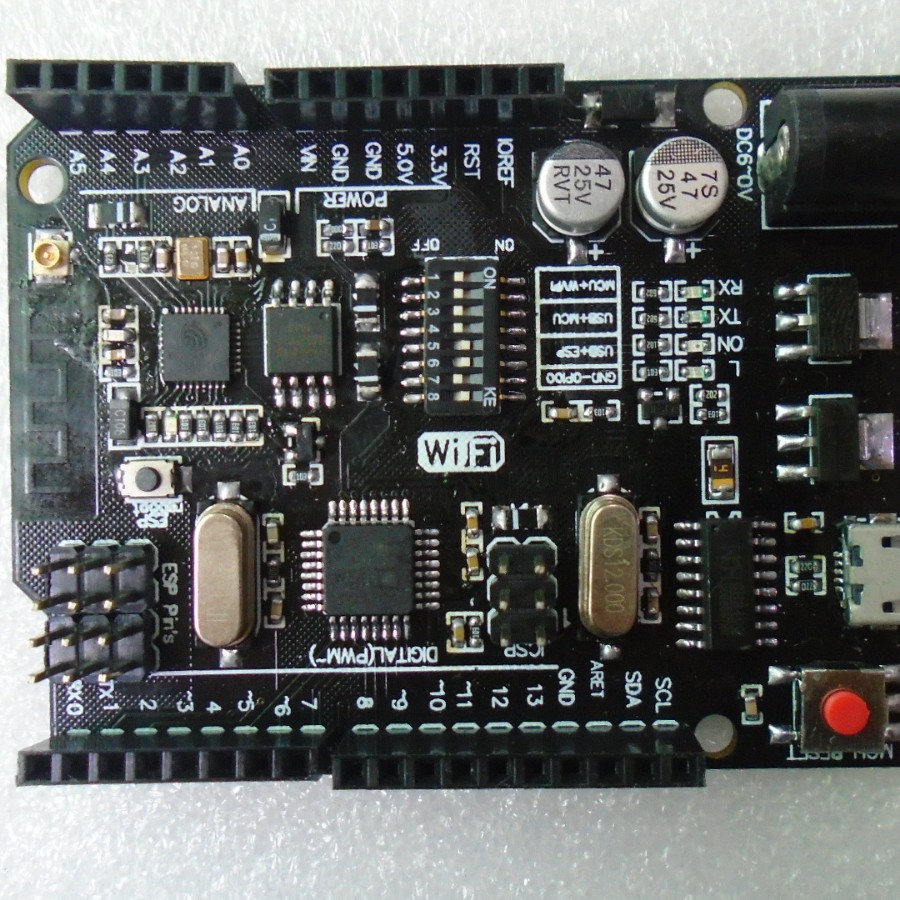 WiFi R3 ATmega328P+ESP8266 (32Mb memory), USB-TTL CH340G
