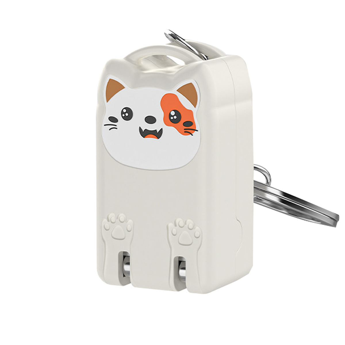 Spot portátil con cortador de uñas portátil de acero inoxidable, cortador de uñas plegable de deformación giratoria