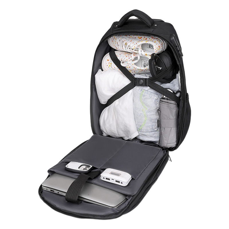 Venta al por mayor 2023 nuevo hombro carro mochila hombres y mujeres de gran capacidad negocios carro viaje embarque caso entrega de una sola pieza