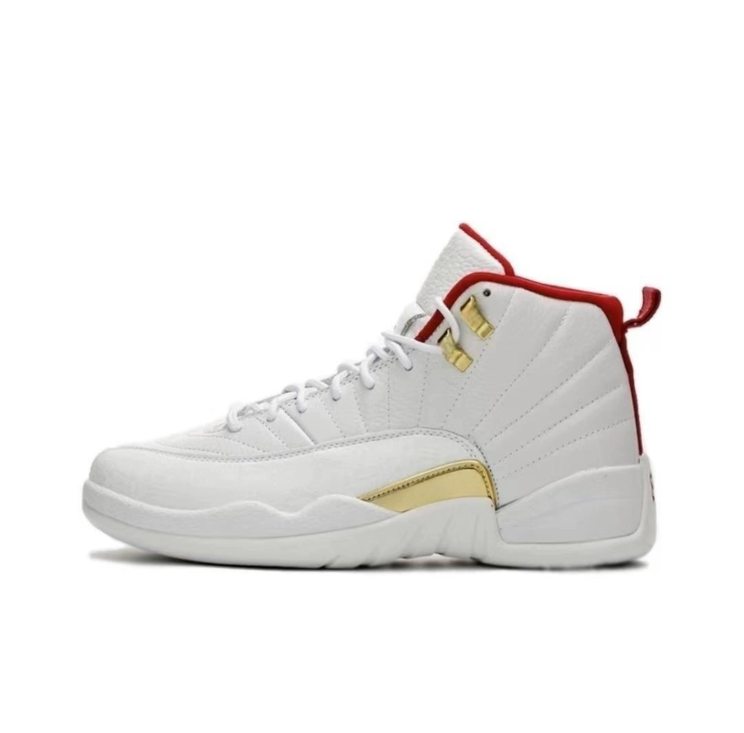 Putian Shoes AJ12 Chicago Cool Gray White Bulls and Malaysia Blue Black Purple Royal Blue Joe 12 мужскиe и женские спортивные баскетбол