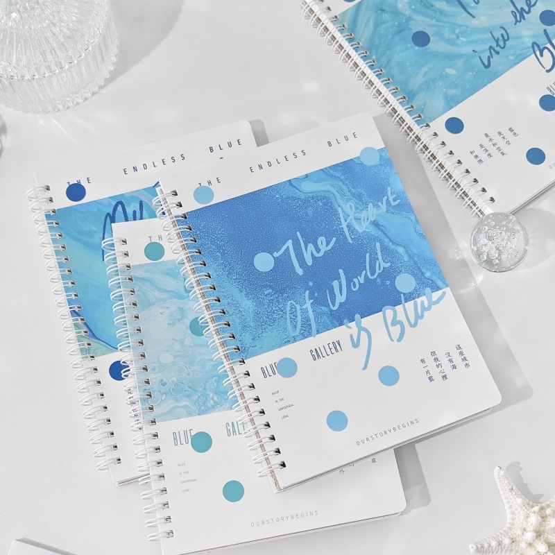 Primero producto B5 cuaderno de bobina simple ins viento alimentación impresión de color cuaderno de mano de registro de estudiantes cuaderno de línea horizontal