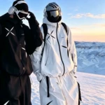 LDAB黑色星芒滑雪服套装女2026冬季新款防风设计感单双板雪服外套