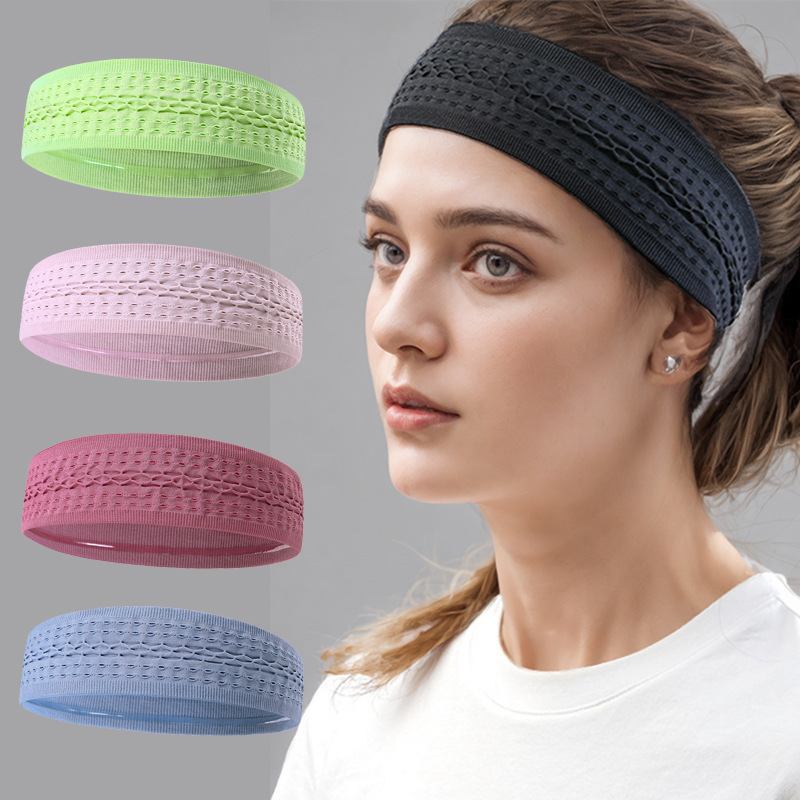 New Cross-border Outdoor Sports Running Sweat Absorbing Sweat Guide Sports Hair Band Fitness Antiperspirant Headband Men's and Women's in stock