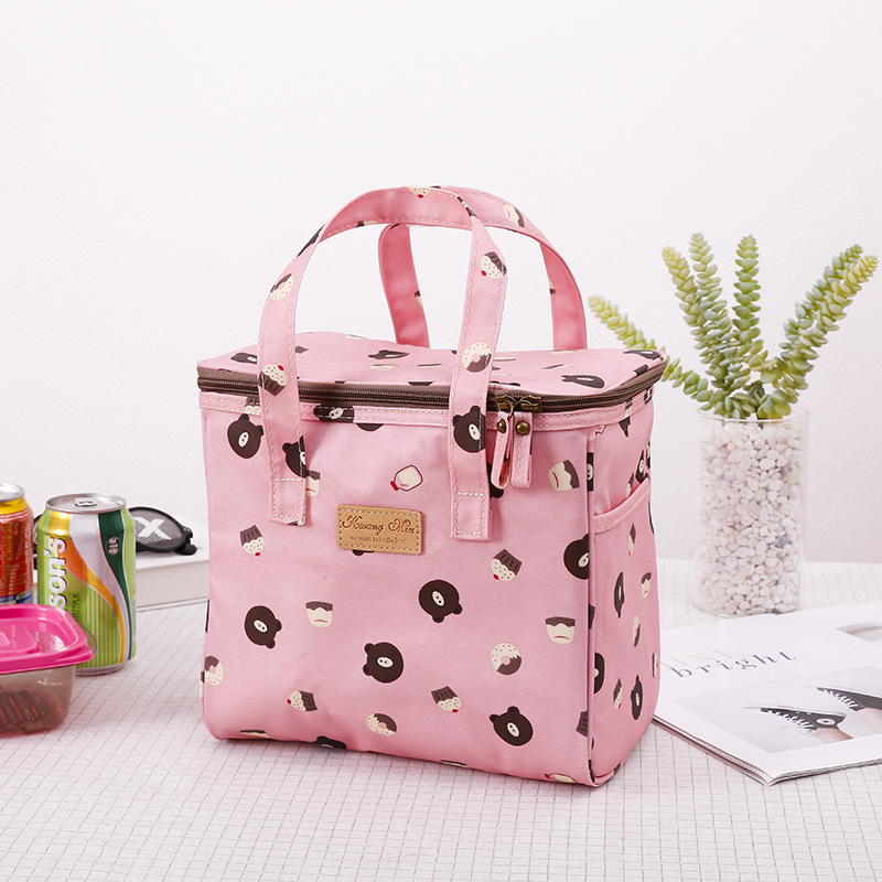 ピンクブラウンベアL