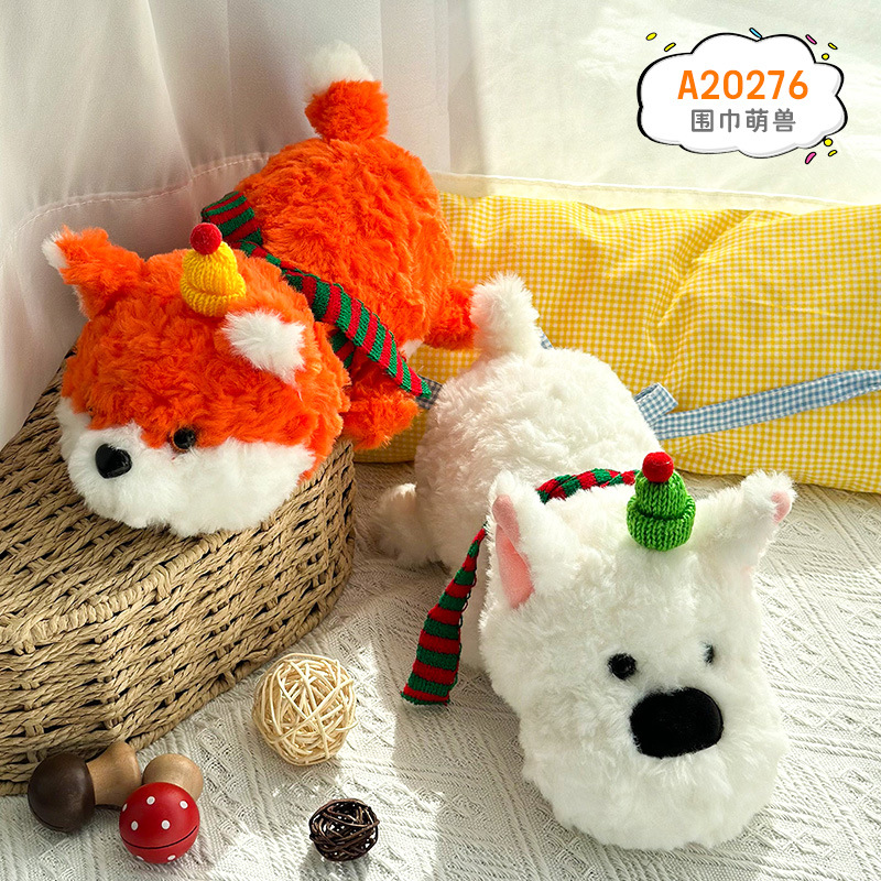 Nuevo bufandas de Navidad muñecas de peluche muñecas de peluche mercado nocturno muñecas para niños dormir almohada regalos al por mayor