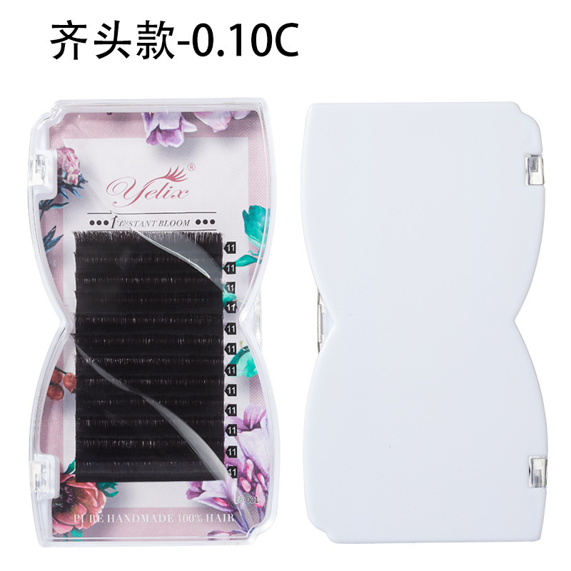 Fábrica de injerto de pestañas europeas y estadounidenses, pestañas transfronterizas, pestañas de una sola punta afilada, pestañas naturales, pestañas falsas florecientes en un segundo