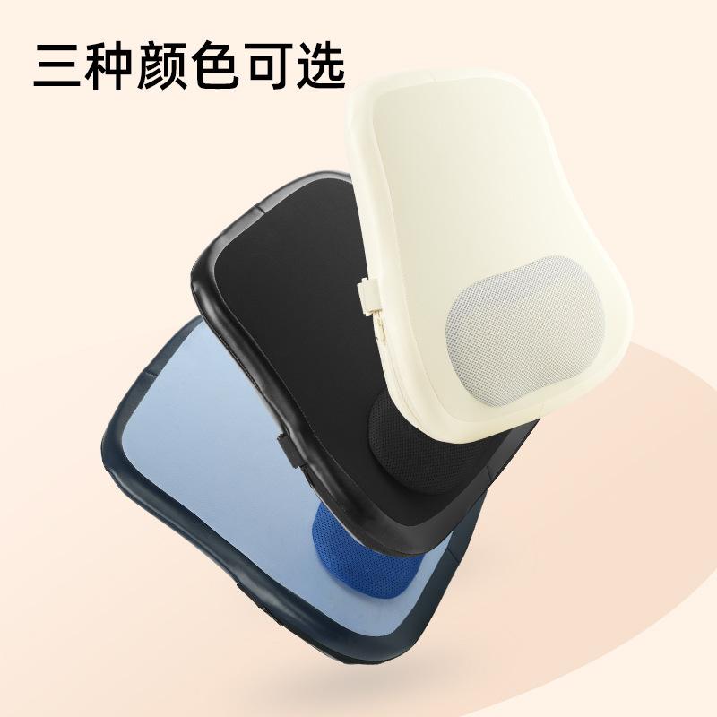 新款颈椎按摩器热敷充电功能腰背按摩器按摩枕颈部腰部背部按摩仪|undefined
