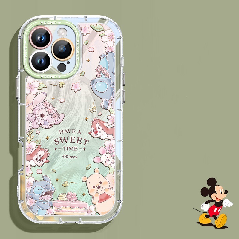 ケーキステッチはApple 16フェザーガーゼクリーム携帯電話ケースiPhone15promax漫画14/13に適しています。|undefined