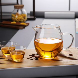 Fair Cup High Borosilicate Glass Kung Fu Tea Set Accessories Gentian Male Cup Thickeneded High Temperature Resistant Can Be Heated with Custom Printed Logo