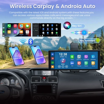 10.26-Inch 4K Car Carplay Auto | Driving recorder