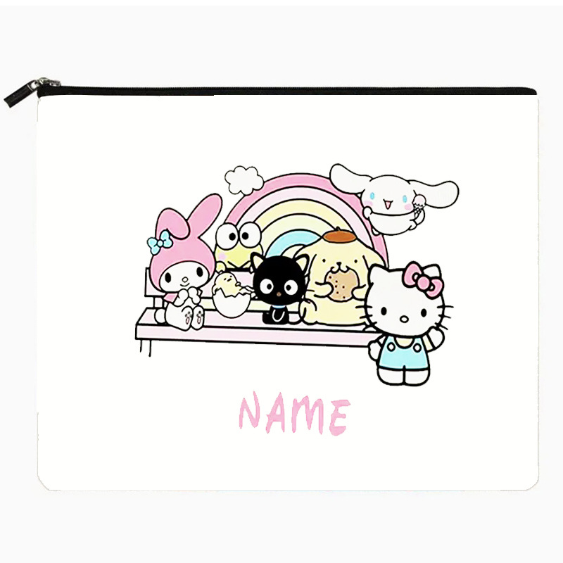 Transfronterizo de Amazon, Sanrio Coolomy Pacha bolsa de lavado de perro lona portátil de doble cara impresión viaje
