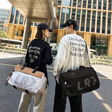 设计感新款旅行包跨境INS日韩男女运动健身包短途行李袋学生背包