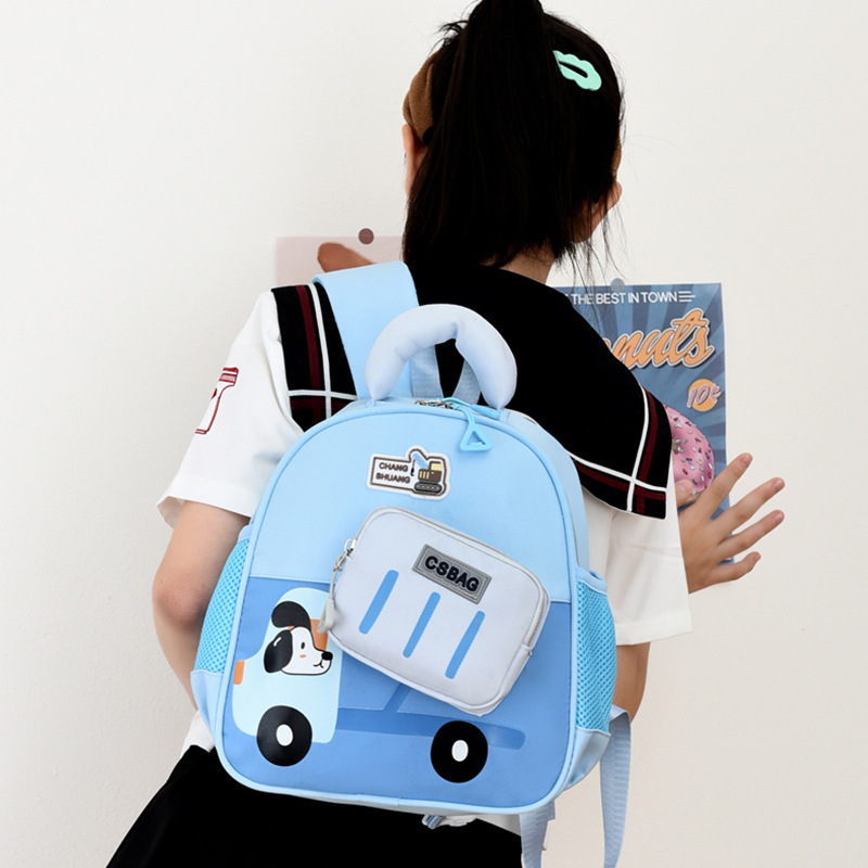 Bonito conejo niña jardín de infantes mochila de dibujos animados preescolar escuela secundaria 3 años de edad 5 años de edad mochila transpirable niño ligera