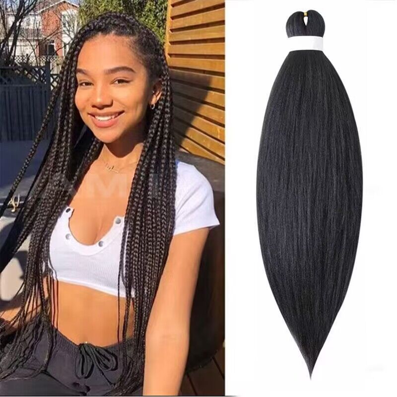 EZ color pelucas grandes trenzas pre estiradas crochet trenzas pre estiradas africanas trenzas sucias