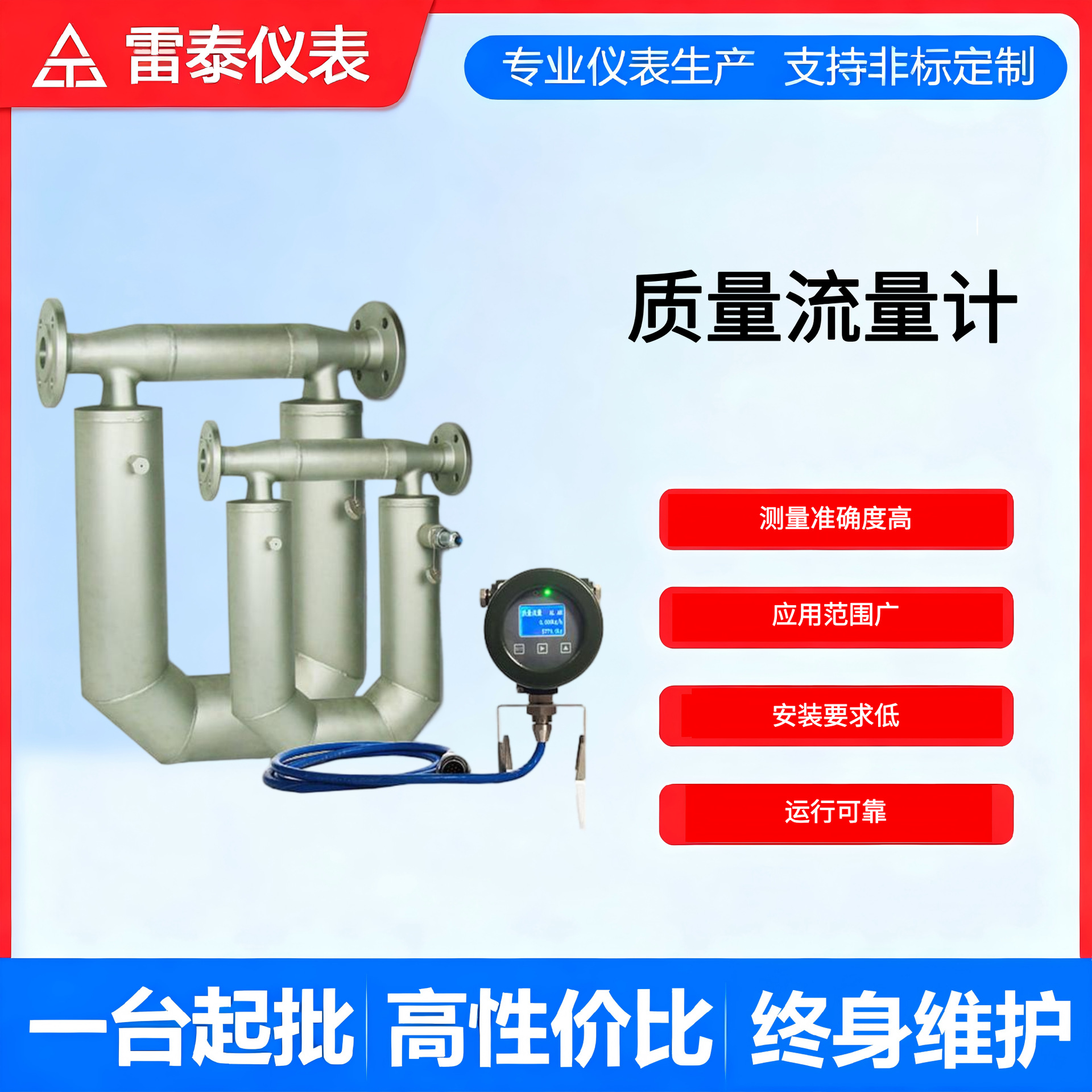 质量流量计 TS特种设备监检证书科氏高精度智 雷泰仪表