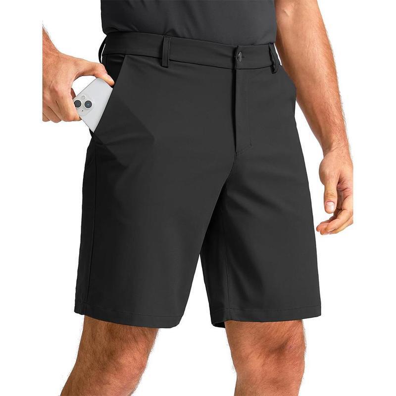 Cross-Border Men's 9inch Golf Work Shorts, Quick-Drying, Fitted, for Hiking