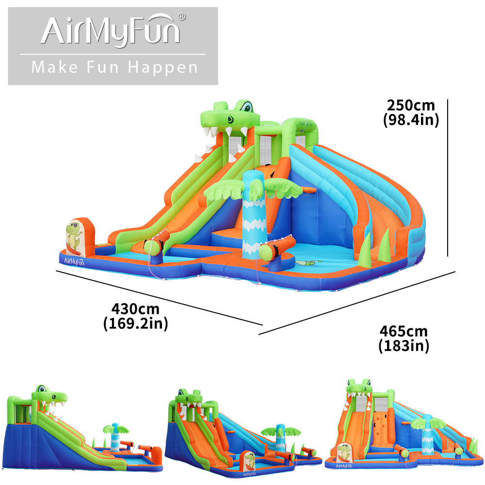 AMF| Castillo infláble para niños casero castillo de agua casero tobogan infláble para niños