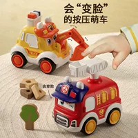 Warrior, inertia toy car, ambulance, police car, cartoon small car model