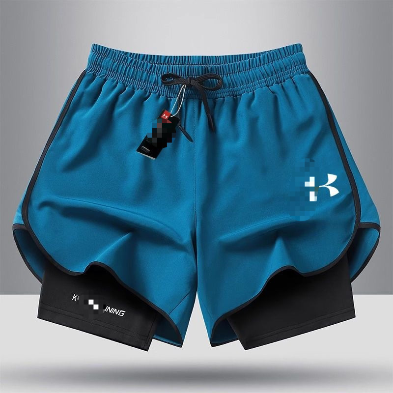 Ua Summer New Men's Sports Shorts Trendy Two-In-One Casual Pants Versatile Men's Sports Pants Fitness Wholesale Ua Summer New Men's Sports Shorts Trendy Two-In-One Casual Pants Versatile Men's Sports Pants Fitness Wholesale