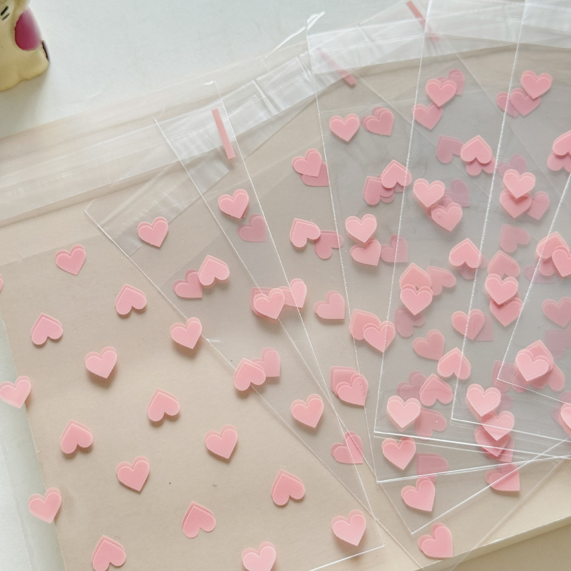 Simple Style Classic Style Heart Shape Plastic Daily Party Supplies Gift Wrapping Supplies 50 PCS/Package display picture 4