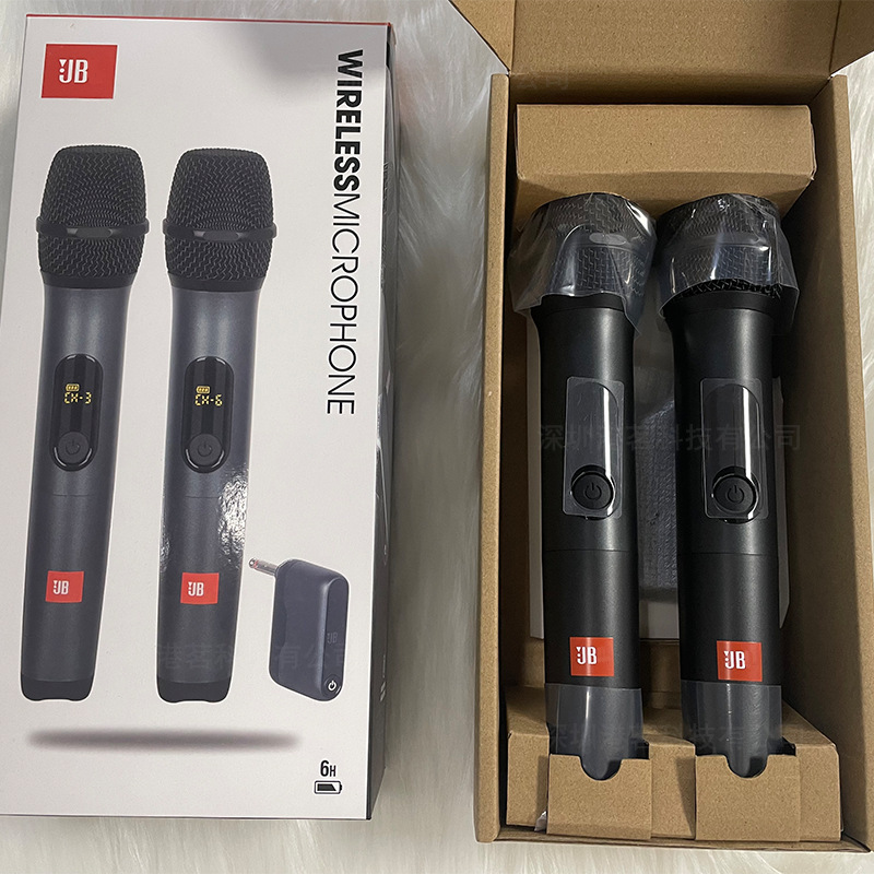 Cross-Border Export One-To-Two Wireless Dynamic Microphone Karaoke Performance Conference Host Home Professional Microphone