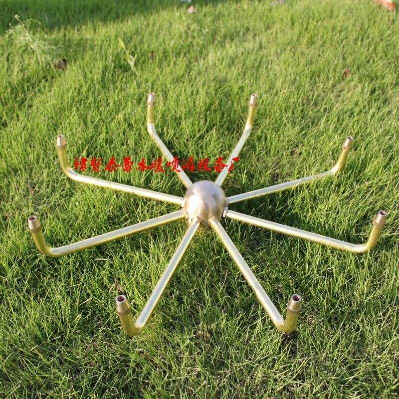 不锈钢360度自动旋转喷头 风车旋转喷头 景观喷头 蟹爪兰 风水车