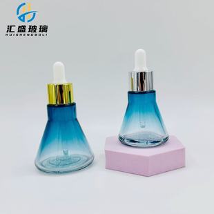 New 15ml30ml conical dropper essence oil bottle flared octagonal scalp oil control essence oil bottle in stock direct sales