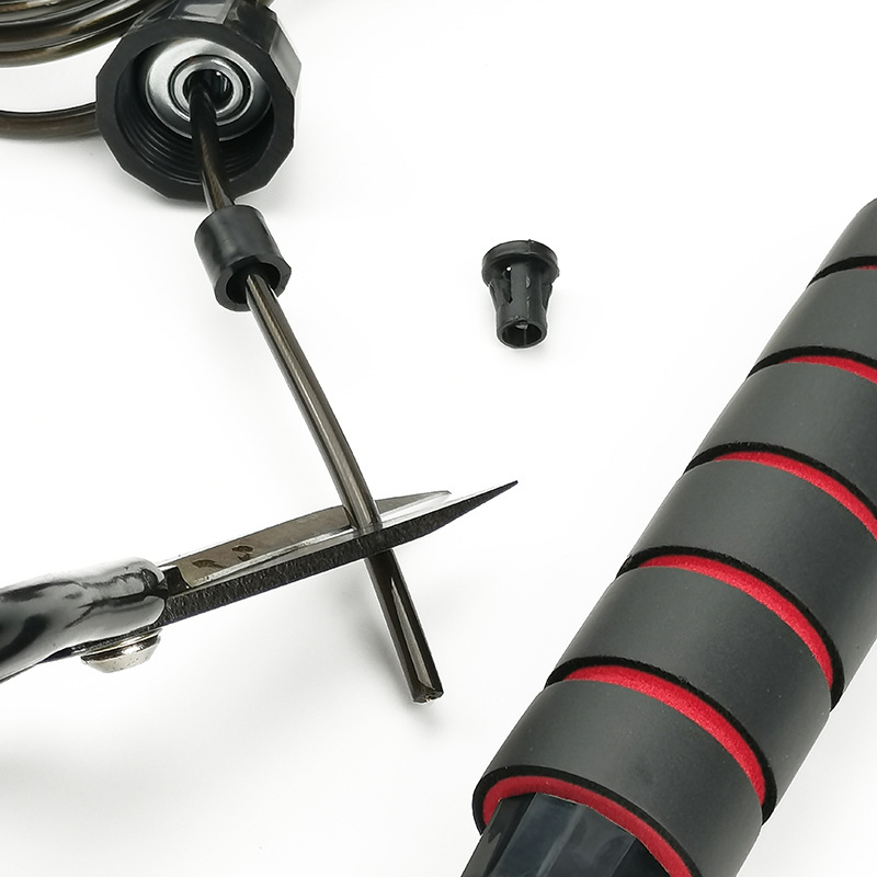 Manufacturer supplies wire skipping rope for adults, weight-bearing wire rope for men, fitness, slimming, sports students, high school entrance examination skipping rope