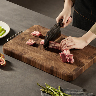 Chopping Board Antibacterial and Mildew-Proof Household Mortise and Tenon Cutting Board Thickeneded Kitchen Solid Wood Fruit Chopping Board Double-Sided Chopping Board
