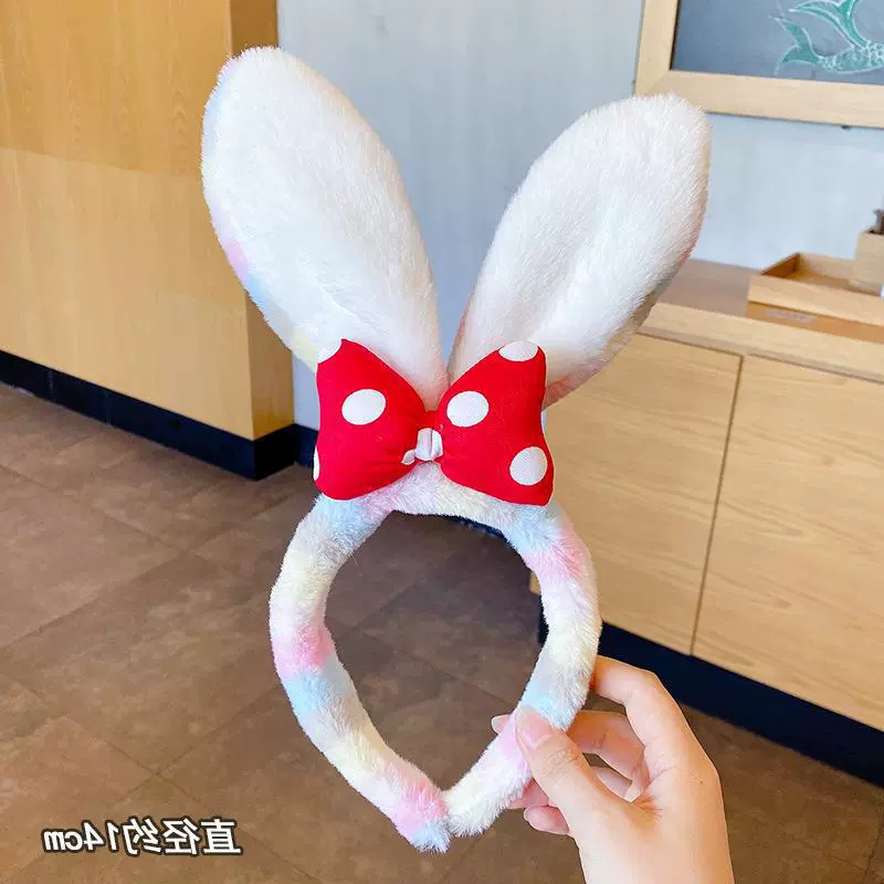 Flashing Headband Yimin, Flower-Shape Light Socket, Korean Style Plush, Blue Accent