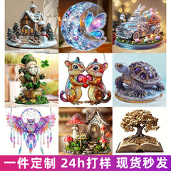 クロスボーダーアクリル看板置物オーダーメード工芸品置物母の日父の日ハロウィーンクリスマスギフト