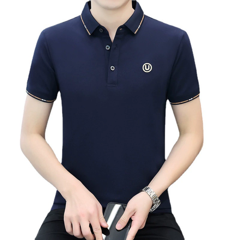 Summer base short sleeve T-shirt, high collar
