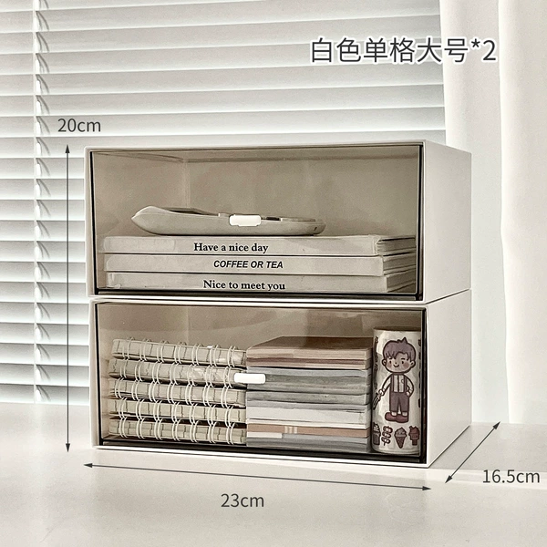 Large white single compartment 2 pack✦