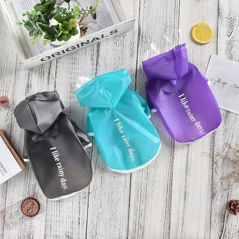 Матовый питомец дождевик Koji Akada Dog, маленький питомец Прозрачный в шляпе Водонепроницаемый свитер плащ куртка