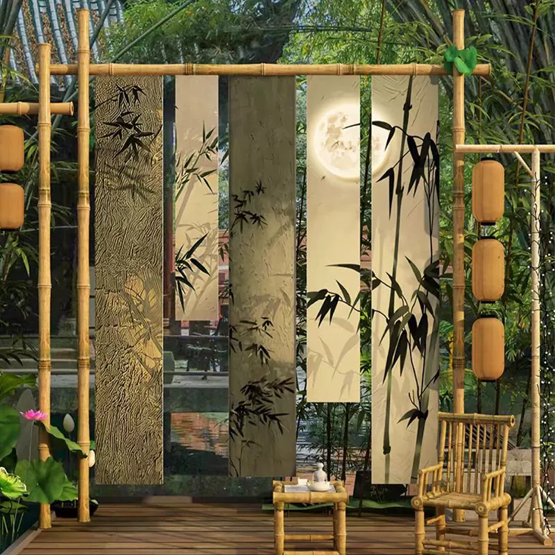 Бамбуковая подставка для встречи гостей, бамбуковая стойка для свадебного декора, квадратная бамбуковая подставка, красивая подставка для приветствия, желтая бамбуковая подставка для трубок.