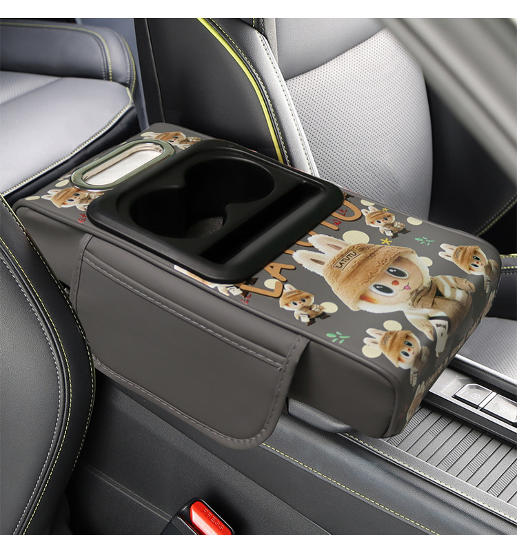 Car Armrest Box Heightening Pad Memory Foam Universal Tissue Box Central Armrest Support Protective Cover Extended and Widened