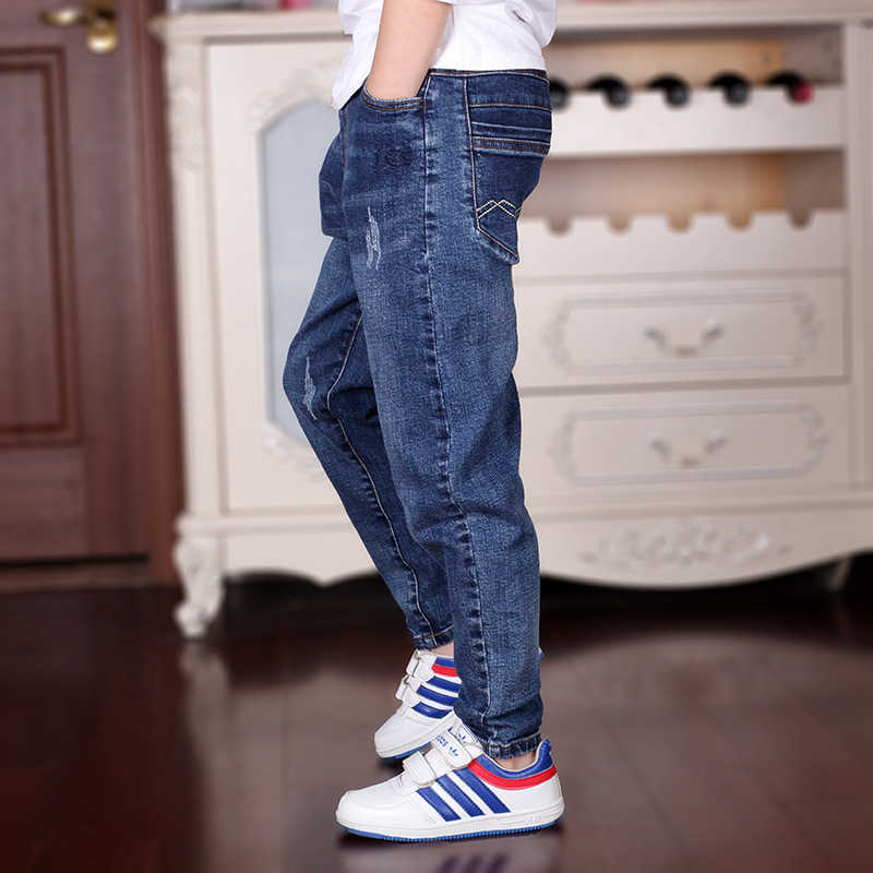 Boys' Straight-Leg Jeans 2026 Spring/Summer and Autumn Fashion Korean Style Trendy Casual Pants for Older Children Boys' Straight-Leg Jeans 2026 Spring/Summer and Autumn Fashion Korean Style Trendy Casual Pants for Older Children