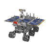 Three dimensional aerospace brainteaser solar-powered, planetary toy, in 3d format, science and technology, handmade