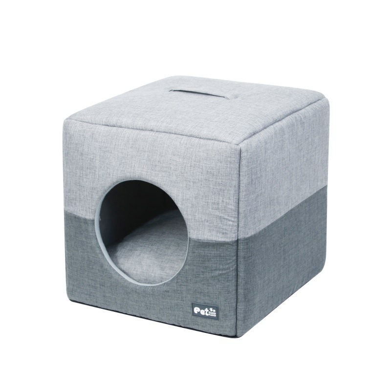 All-season dog kennel, semi-enclosed cat kennel, square multi-purpose cat kennel, dog mat, warm pet kennel mat, small dog bed